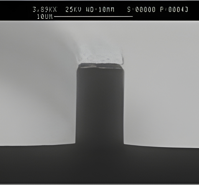 ICP Etching of SiO2 waveguide using a Cr mask