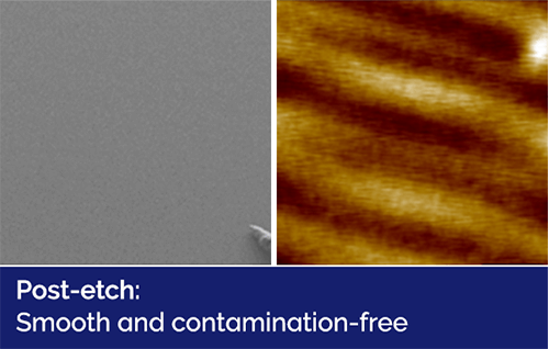 Image showing SEMS with pre-etch
