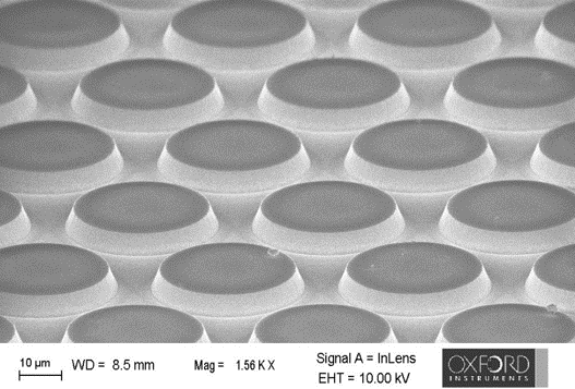 Image of VCSEL mesa Top view