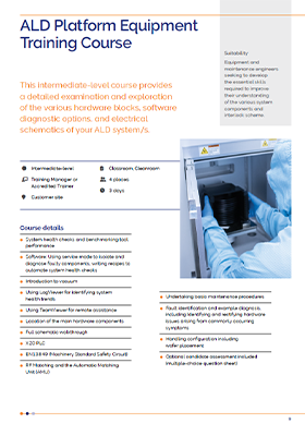 ALD Platform Equipment Training Course