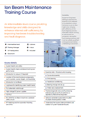 Ion Beam Maintenance Course
