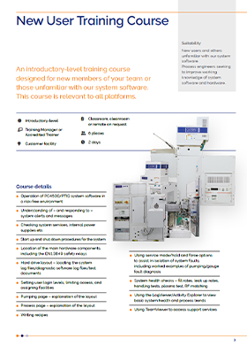 Equipment Technical Training Course for new users