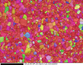 Fig. 9. SEM BSE image after ion milling of magnesium
